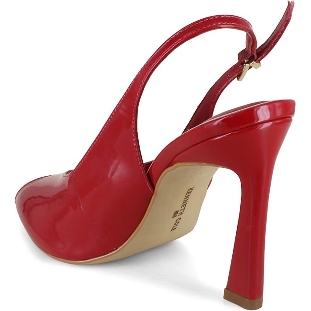 Kenneth Cole New York Priya RED Patent Slingback High Heels Size 6 NEW!